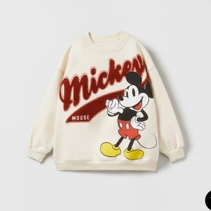 Zara Mickey Sweatshirt 6-9 mos
